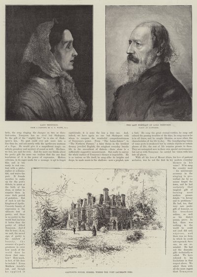 Alfred, baron Tennyson, digterpristager af Joseph Holland Tringham