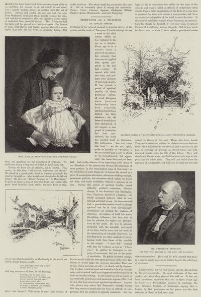 Alfred, Baron Tennyson, digterpristager af Joseph Holland Tringham
