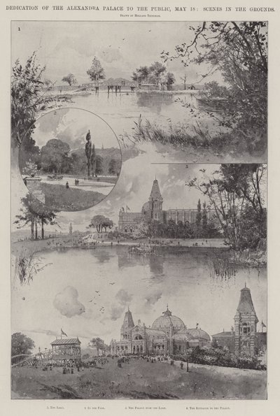 Indvielse af Alexandra-paladset til offentligheden, 18. maj, Scenes in the Grounds af Joseph Holland Tringham