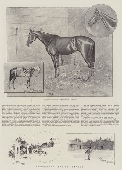 Kingsclere Racing Stables af Joseph Holland Tringham