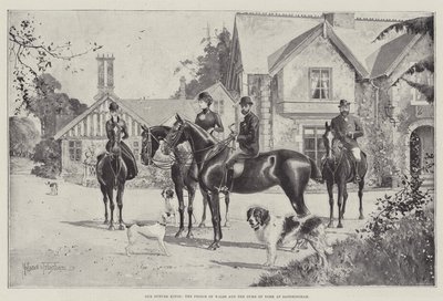 Vores fremtidige konger, prinsen af Wales og hertugen af York i Sandringham af Joseph Holland Tringham