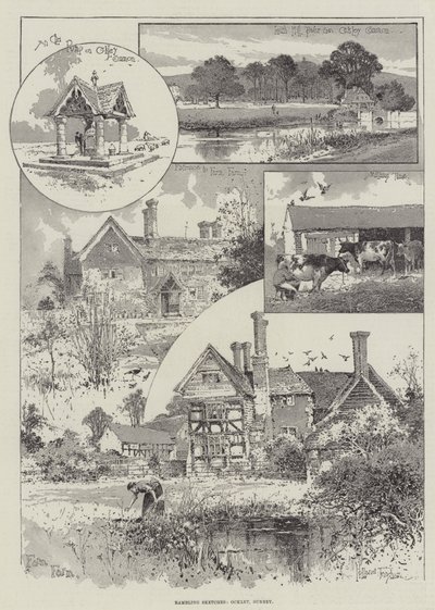 Vandrende skitser, Ockley, Surrey af Joseph Holland Tringham