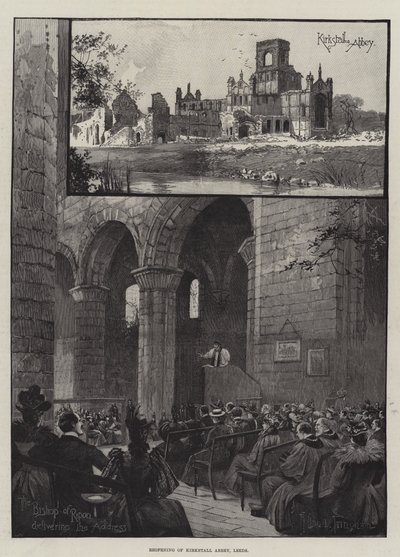 Genåbning af Kirkstall Abbey, Leeds af Joseph Holland Tringham