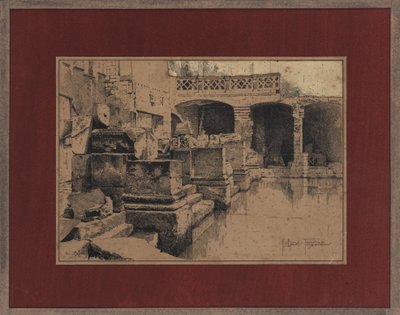 Romersk bad ved Bath af Joseph Holland Tringham