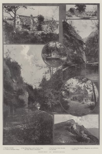 Skitser i Derbyshire af Joseph Holland Tringham