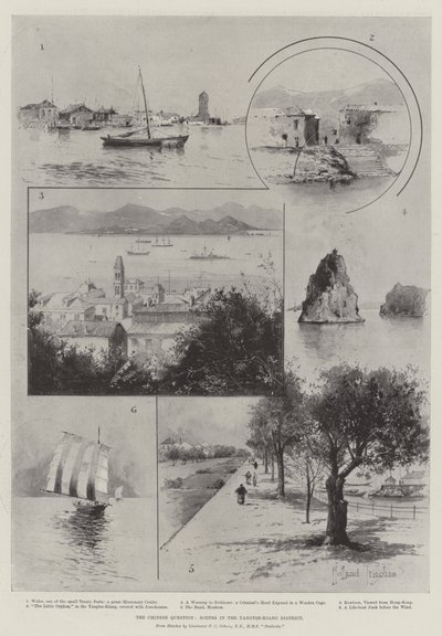 Det kinesiske spørgsmål, scener fra Yangtse-Kiang-distriktet af Joseph Holland Tringham