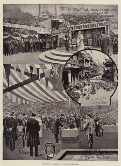 Hertugen og hertuginden af York i Birmingham af Joseph Holland Tringham