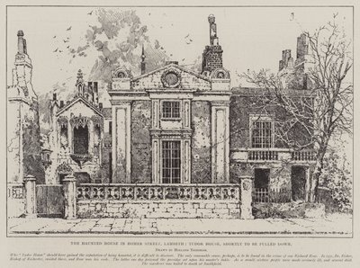 Det hjemsøgte hus i Homer Street, Lambeth, Tudor House, der snart skal rives ned af Joseph Holland Tringham