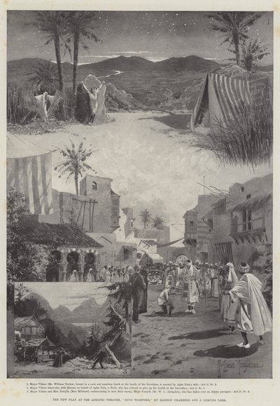 Det nye teaterstykke på Adelphi Theatre, Boys Together, af Haddon Chambers og J Comyns Carr af Joseph Holland Tringham
