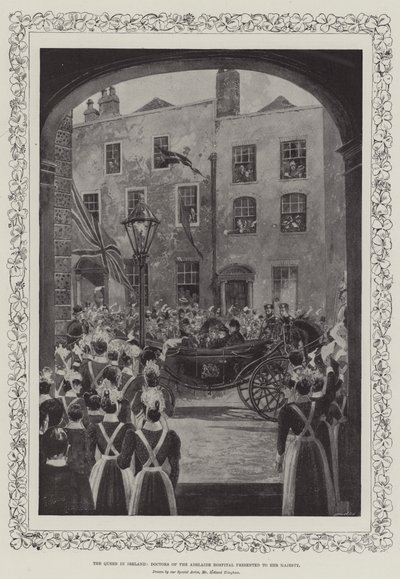 Dronningen i Irland, læger fra Adelaide Hospital præsenterede for Hendes Majestæt af Joseph Holland Tringham