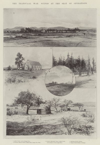 Transvaal-krigen, scener ved operationssædet af Joseph Holland Tringham