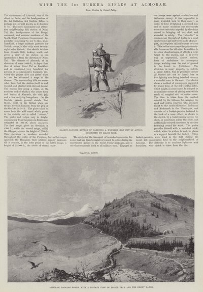 Med de 3. Gurkha Rifles ved Almorah af Joseph Holland Tringham