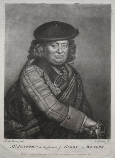 Alexander Jonston i Gibbys karakter i The Wonder, 1774. af Joseph I Saunders