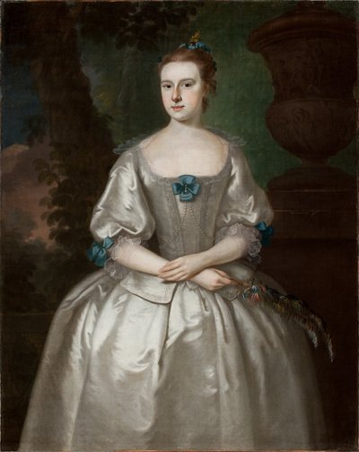 Portræt af Hannah Babcock Bours, 1759 (se 183416 for par) af Joseph Jonathan Blackburn