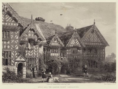 Speke Hall, havefronten, Lancashire af Joseph Josiah Dodd