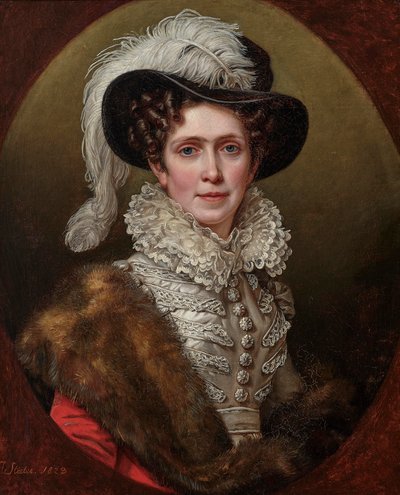 Caroline af Baden 1776-1841, dronning af Bayern, 1823. af Joseph Carl Stieler