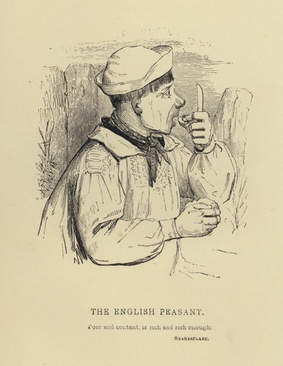 Kenny Meadows: The English Peasant (gravering) af Joseph Kenny (after) Meadows