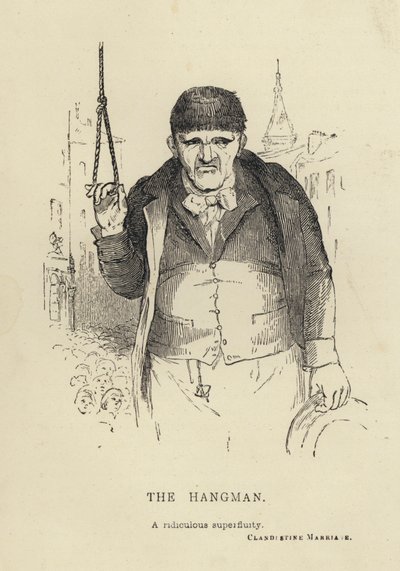 Kenny Meadows: The Hangman (gravering) af Joseph Kenny (after) Meadows