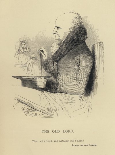 Kenny Meadows: The Old Lord (gravering) af Joseph Kenny (after) Meadows