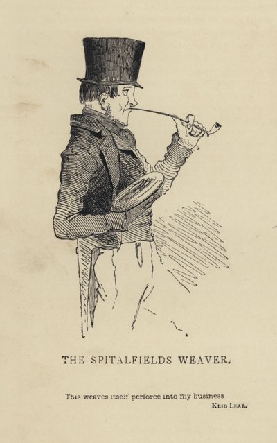 Kenny Meadows: The Spitalfields Weaver (gravering) af Joseph Kenny (after) Meadows