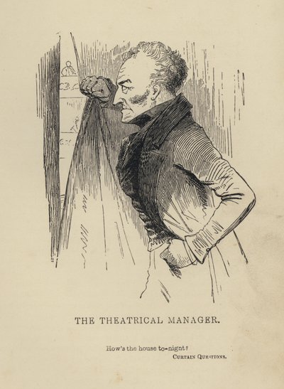 Kenny Meadows: Theatrical Manager (gravering) af Joseph Kenny (after) Meadows