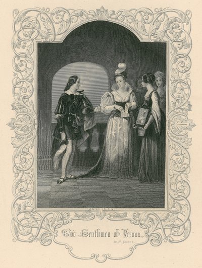 To herrer fra Verona af Joseph Kenny Meadows