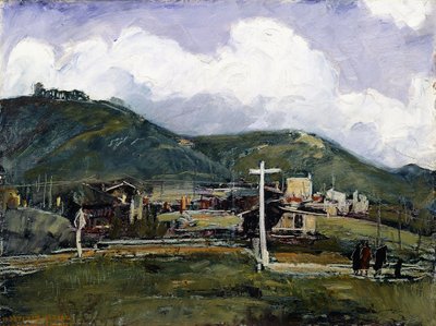 Rainy Day, Laguna (olie på masonit) af Joseph Kleitsch