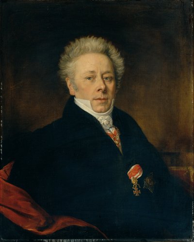 portræt af en herre af Joseph Krafft