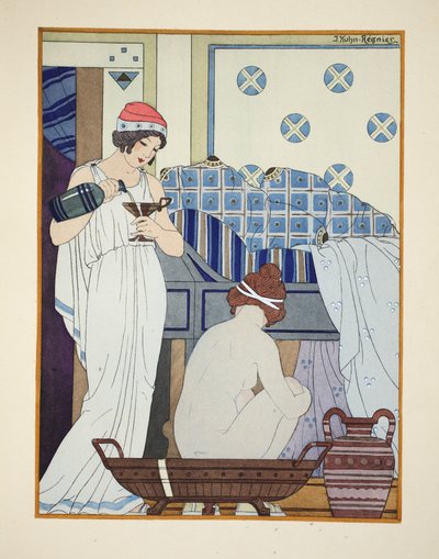 Et badesæde, illustration fra 