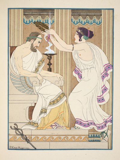 En gylden krone, illustration fra 