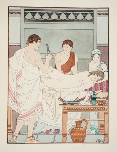 Gynækologisk undersøgelse, illustration fra 