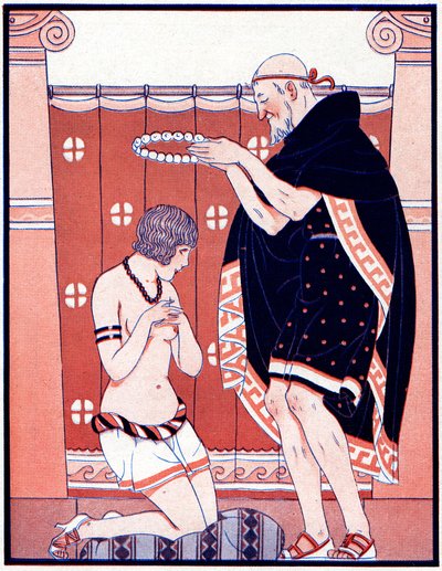 Tre feminine priser - Pris for dyd - illustration fra la Vie Parisienne, 1929 af Joseph Kuhn Regnier