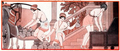 Hvad var, i den olympiske periode, Le Prix de Diane - Fuld løbsresultater - Le Result complet de courses - illustration fra la Vie Parisienne, 1927 af Joseph Kuhn Regnier