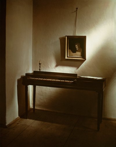 W. A. Mozarts clavichord og et ufærdigt portræt ... af Joseph Lange