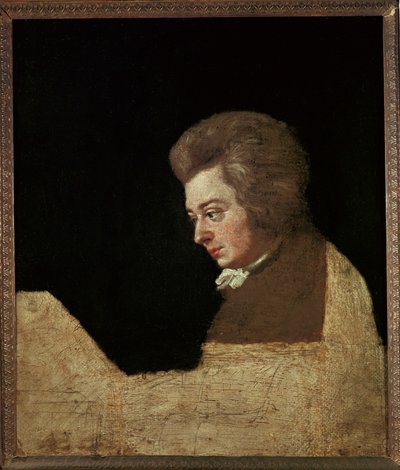 Wolfgang Amadeus Mozart ... (olie på lærred) af Joseph Lange