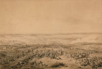 Slaget ved Ocana, ca. 1844 af Joseph Louis Hippolyte Bellange