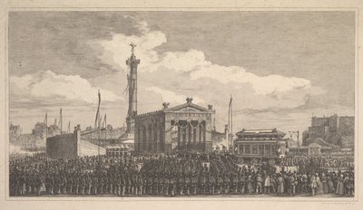 Ceremoni for indvielsen af ​​kolonnen i juli 1840, 1840. af Joseph Louis Trimolet