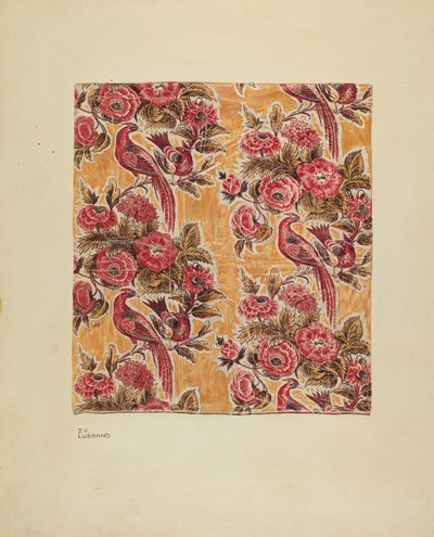 Gul glaseret chintz, ca. 1939. af Joseph Lubrano