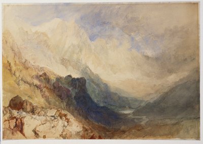 En scene i Val d"Aosta af Joseph Mallord William Turner