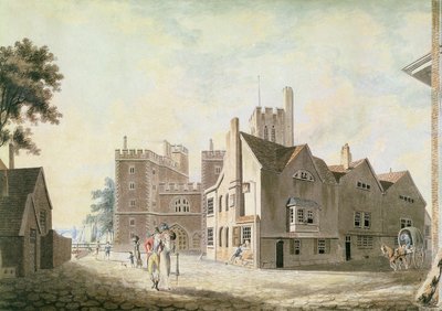 Udsigt over ærkebiskoppens palads, Lambeth af Joseph Mallord William Turner