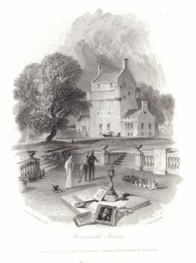 Bemersyde Tower af Joseph Mallord William Turner