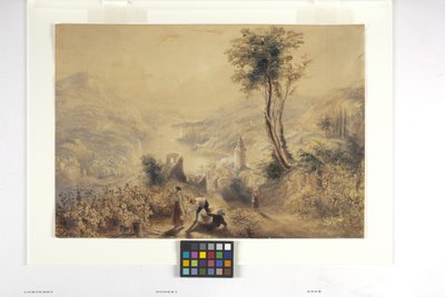 Berncastle (Oberwesel) (akvarel og gouache på råhvidt papir) af Joseph Mallord William Turner