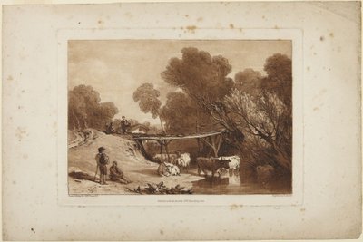 Bro og køer af Joseph Mallord William Turner