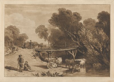 Bro og køer af Joseph Mallord William Turner