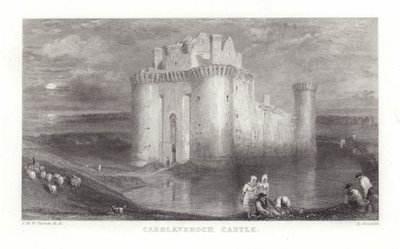 Caerlaverock Slot af Joseph Mallord William Turner