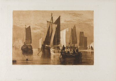 Rolig, tavle 44 fra Studiebogen af Joseph Mallord William Turner