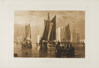 Rolig, tavle 44 fra Studiebogen af Joseph Mallord William Turner