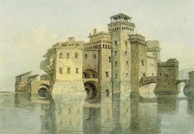 Castle, ukendt dato (akvarel og blyant på papir) af Joseph Mallord William Turner