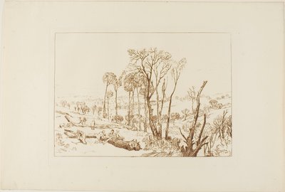 Crowhurst, plade 76 fra Liber Studiorum af Joseph Mallord William Turner