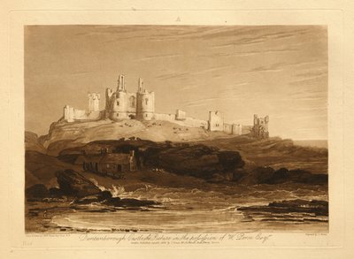 Dunstanborough Castle af Joseph Mallord William Turner